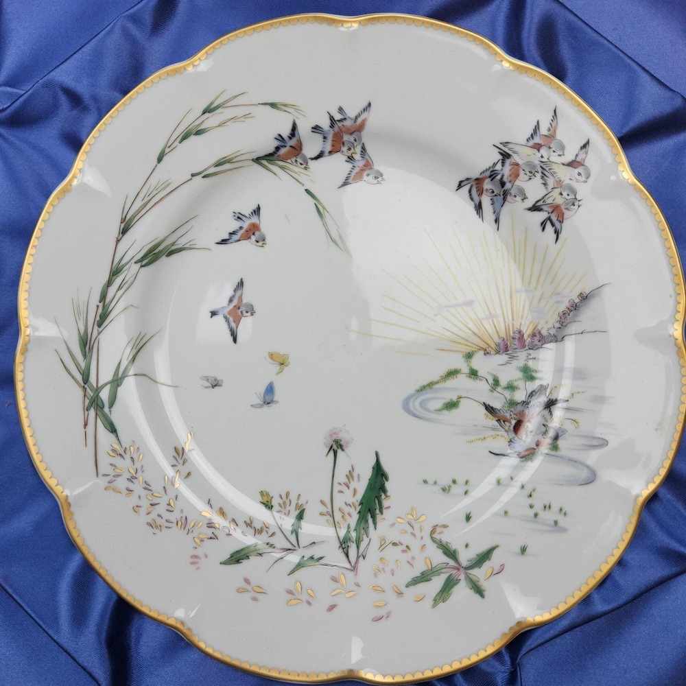 Vintage Haviland Limoges Printemps‎ Plate 1st Ed Théâtre des Saisons 10" w/ Box